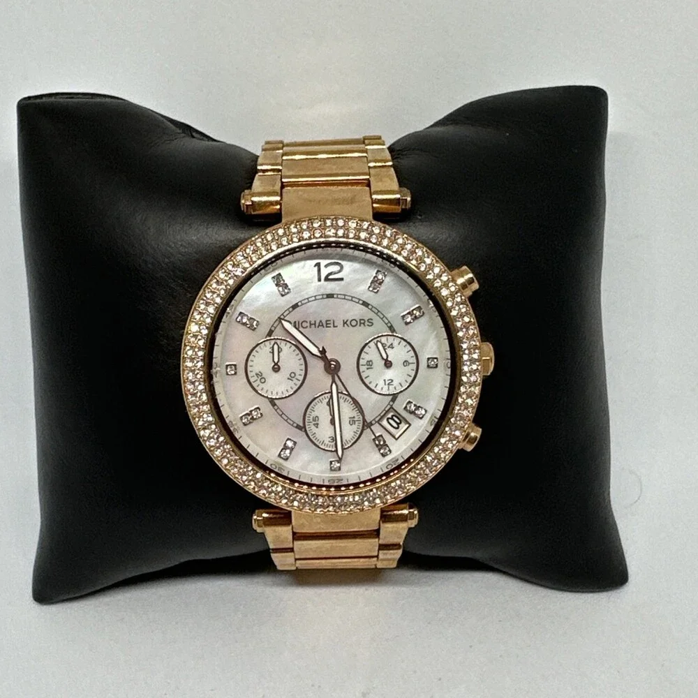 Michael Kors Parker MK5491 Women's Rose Gold Stainless Steel Analog Watch HME601